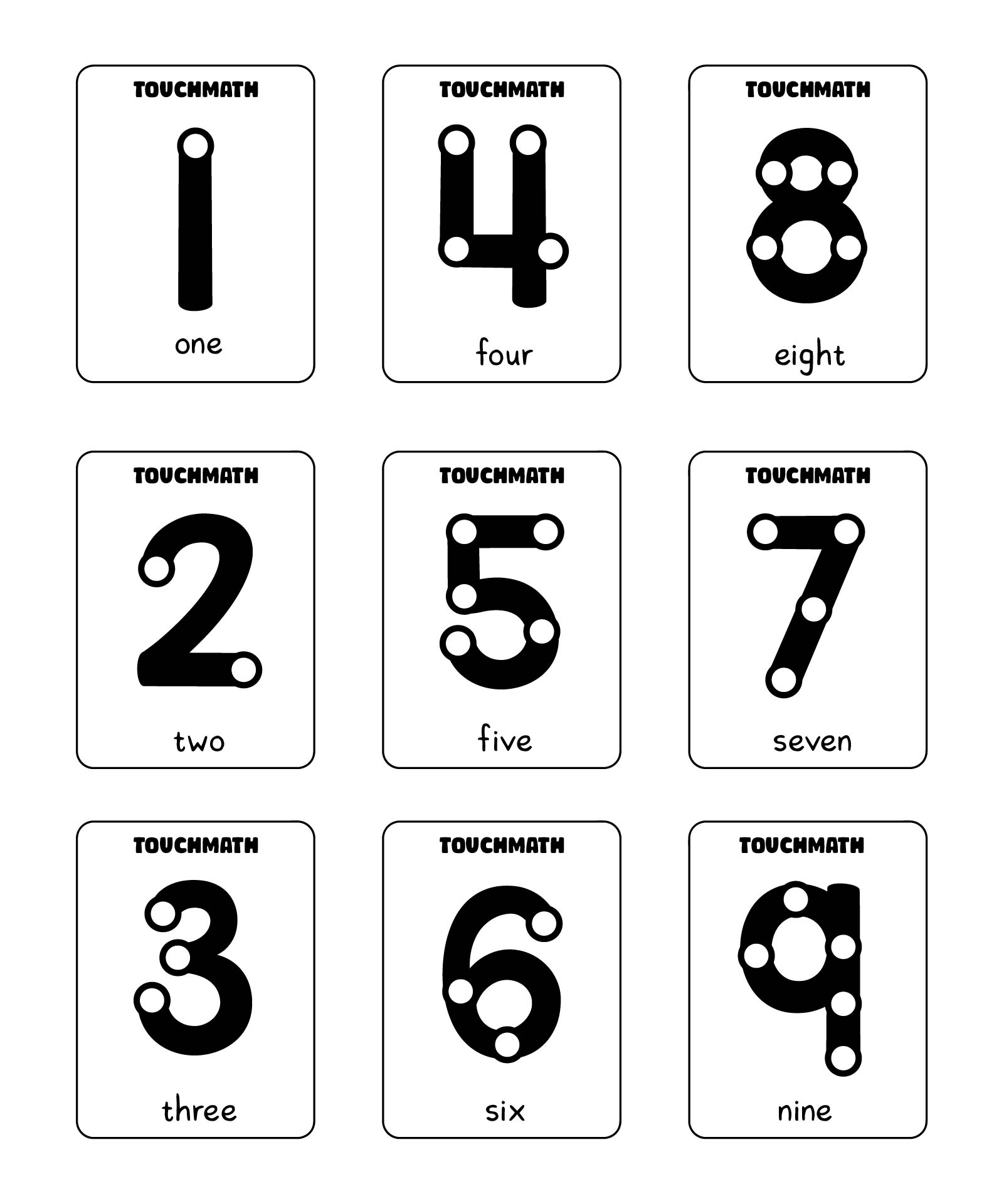 Touchpoint Math Numbers Cards 7 Free PDF Printables Printablee