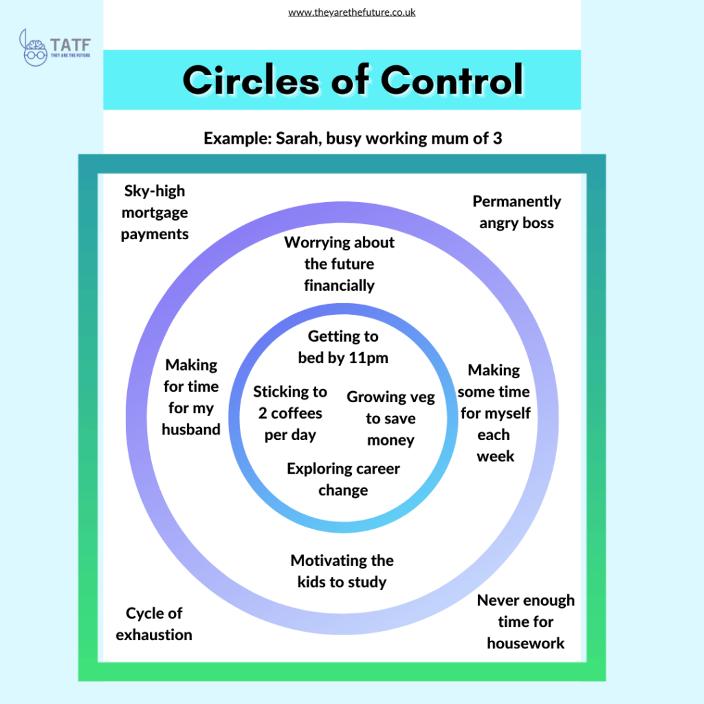 Printable Circle Of Control Worksheets