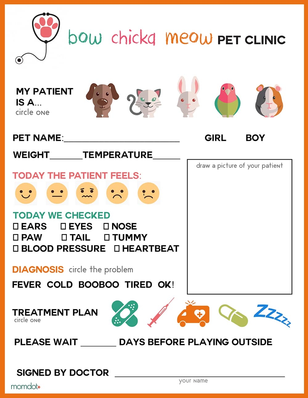 Veterinary Printables And Pretend Play Veterinary Printables And Pretend Play