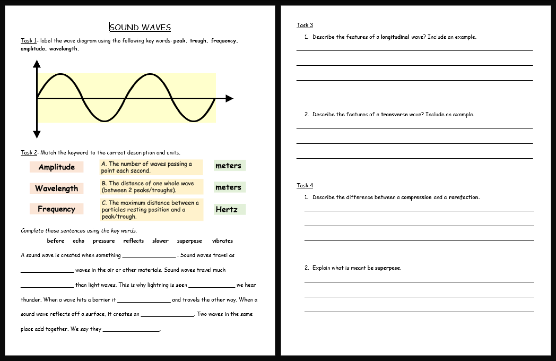 Waves KS3 Activate Science Teaching Resources Waves KS3 Activate Science Teaching Resources
