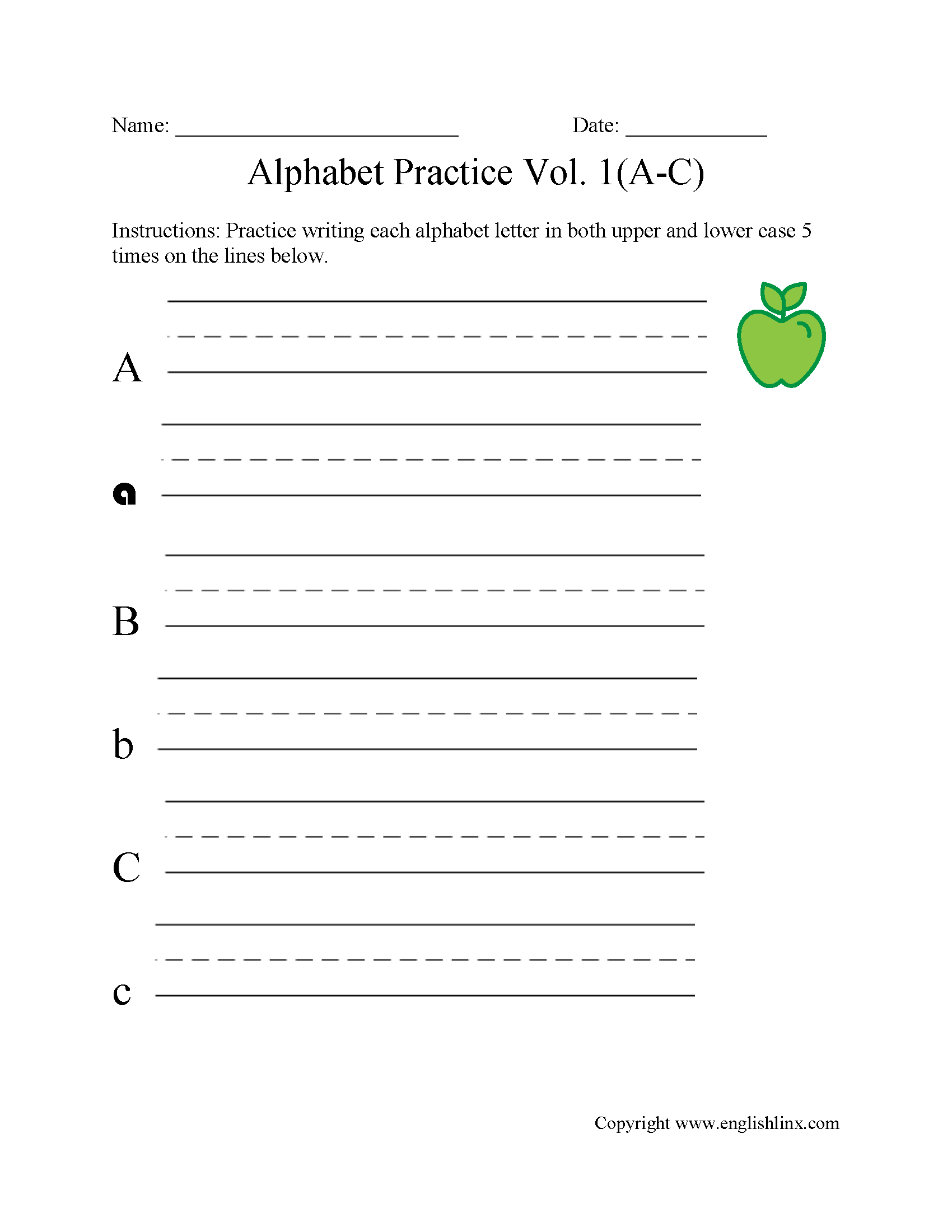 Writing Alphabet Letters Worksheets Free Printable Alphabet Writing Practice Writing Alphabet Letters Worksheets Free Printable Alphabet Writing Practice